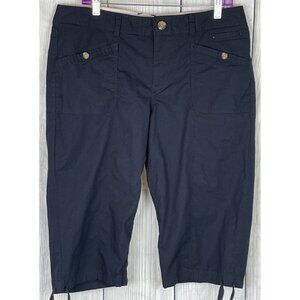 Dockers Size 14 Black Capri Pants with Front & Back Pockets Stretch